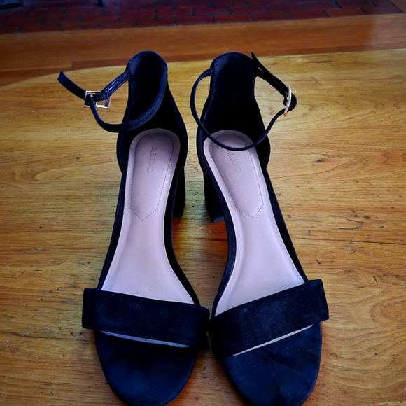 Black Block Heels